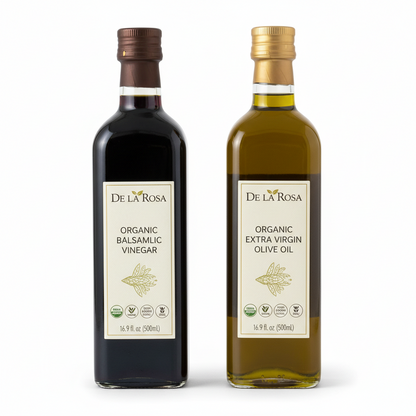 https://farmorganic.shop/products/de-la-rosa-organic-balsamic-vinegar-organic-extra-virgin-olive-oil-100-pure-vegan-kosher-non-gmo-gluten-free-great-for-salad-dressings-marinades-more-16-9-oz-pack-of-2 - https://www.farmorganic.shop
