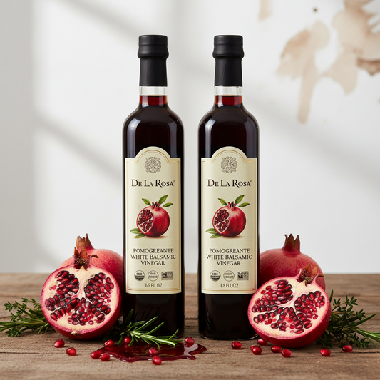 https://farmorganic.shop/products/de-la-rosa-organic-pomegranate-and-white-balsamic-vinegar-vegan-kosher-non-gmo-gluten-free-great-for-salad-dressings-marinades-more-16-9-oz-pack-of-2 - https://www.farmorganic.shop
