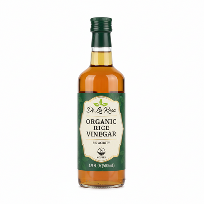 https://farmorganic.shop/products/de-la-rosa-organic-rice-vinegar-5-acidity-kosher-great-for-cooking-sushi-salad-and-more-16-9-oz-pack-of-1 - https://www.farmorganic.shop