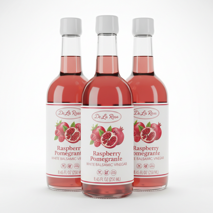 https://farmorganic.shop/products/de-la-rosa-raspberry-pomegranate-white-balsamic-vinegar-vegan-kosher-non-gmo-gluten-free-great-for-salad-dressing-more-8-45-oz-pack-of-3 - https://www.farmorganic.shop