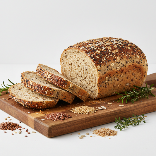 https://farmorganic.shop/products/dr-bs-wilbur-five-flour-multigrain-bread-1g-net-carbs-7g-protein-low-calorie-vegan-sugar-free-fresh-sliced-keto-low-carb-bread-loaf-1-pack-16-oz-everything
