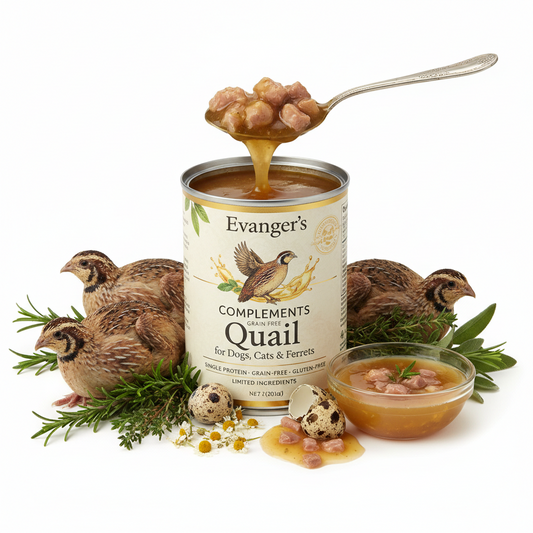 https://farmorganic.shop/products/evangers-complements-grain-free-quail-for-dogs-cats-ferrets-12-count-12-5-oz-each-single-protein-grain-gluten-free-limited-ingredients-nutrient-rich-broth