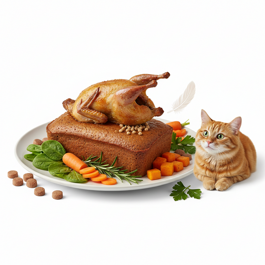 https://farmorganic.shop/products/evangers-super-holistic-quail-dinner-for-cats-24-count-5-5-oz-each-grain-gluten-free-chelated-minerals-exotic-protein-hypoallergenic-loaf-style - https://www.farmorganic.shop