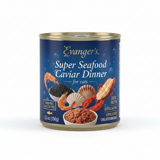 https://farmorganic.shop/products/evangers-super-seafood-caviar-dinner-for-cats-24-count-5-5-oz-each-grain-gluten-free-chelated-minerals-exotic-protein-hypoallergenic-loaf-style - https://www.farmorganic.shop