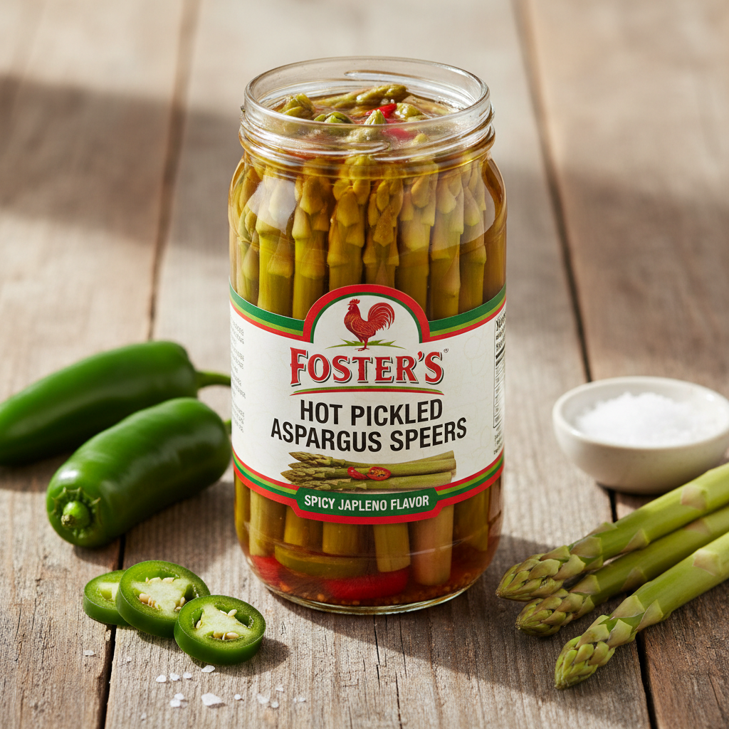 https://farmorganic.shop/products/fosters-hot-pickled-asparagus-spears-in-a-jar-spicy-jalapeno-16oz-2-pack-traditional-pickled-vegetables-recipe-over-40-years-low-calorie-snack-gluten-free-fat-and-preservative-free-pickles