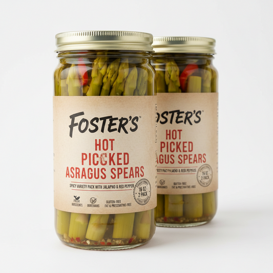 https://farmorganic.shop/products/fosters-hot-pickled-asparagus-spears-in-a-jar-spicy-variety-pack-jalapeno-and-red-pepper-16oz-2-pack-traditional-pickled-vegetables-recipe-over-40-years-gluten-free-fat-and-preservative-free