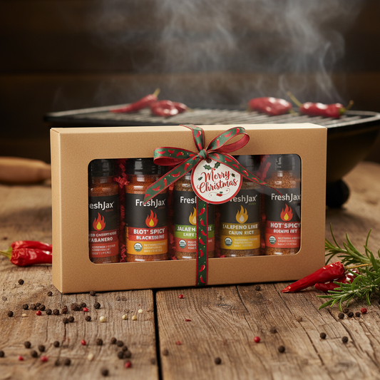 https://farmorganic.shop/products/freshjax-hot-spicy-seasoning-gift-set-5-sampler-sized-organic-hot-spicy-seasoning-set-grilling-christmas-gifts-for-men-spices-and-seasonings-sets-for-cooking-packed-in-a-giftable-box