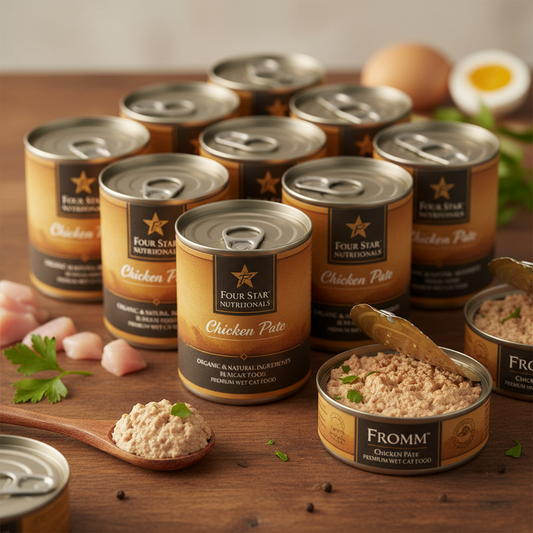 https://farmorganic.shop/products/fromm-four-star-nutritionals-chicken-pate-cat-food-premium-wet-cat-food-chicken-recipe-case-of-12-3-oz-cans - https://www.farmorganic.shop