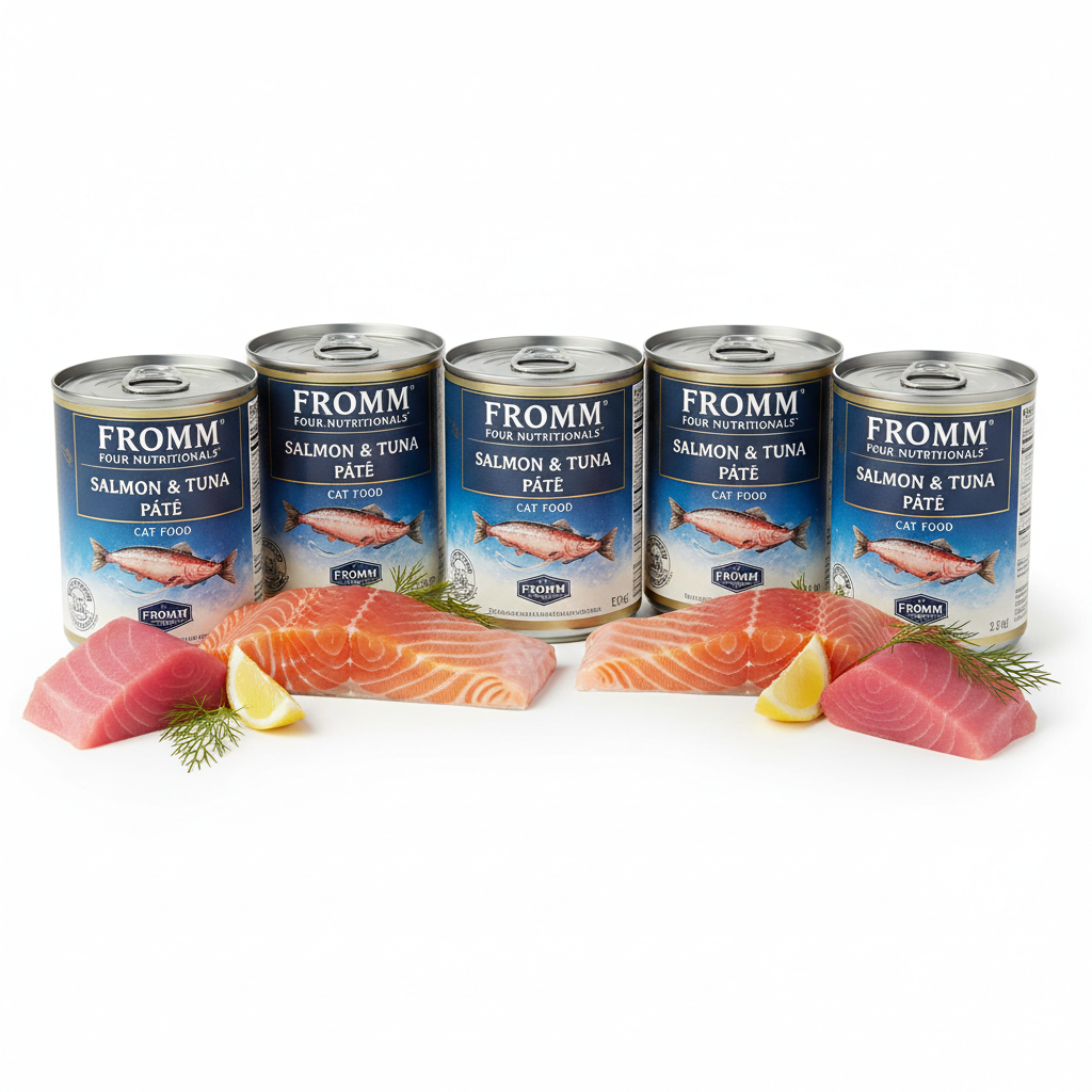 https://farmorganic.shop/products/fromm-four-star-nutritionals-salmon-tuna-pate-cat-food-premium-wet-cat-food-salmon-recipe-case-of-12-5-5-oz-cans - https://www.farmorganic.shop