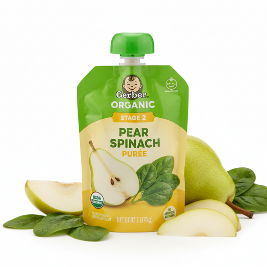 https://farmorganic.shop/products/gerber-stage-2-baby-food-organic-pear-spinach-puree-pouch-2-servings-of-fruit-and-veggie-no-added-sweetener-no-artificial-colors-or-flavors-12-pack