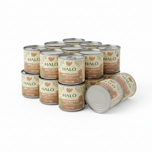 https://farmorganic.shop/products/halo-wet-cat-food-turkey-duck-recipe-grain-free-wet-cat-pate-canned-cat-food-for-extra-hydration-5-5-oz-can-pack-of-12