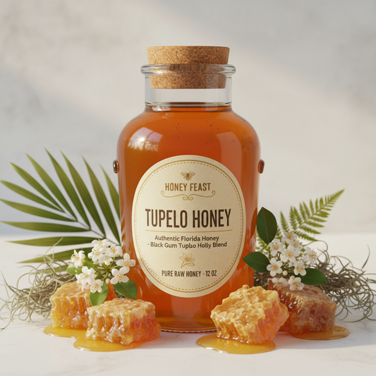 https://farmorganic.shop/products/honey-feast-tupelo-honey-authentic-florida-honey-from-black-gum-tupelo-holly-blend-pure-raw-honey-12oz-american-honey-from-central-florida-apiary