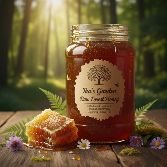 https://farmorganic.shop/products/ikas-garden-raw-forest-honey-100-pure-unfiltered-gluten-free-product-of-germany-17-6-oz-500g-jar