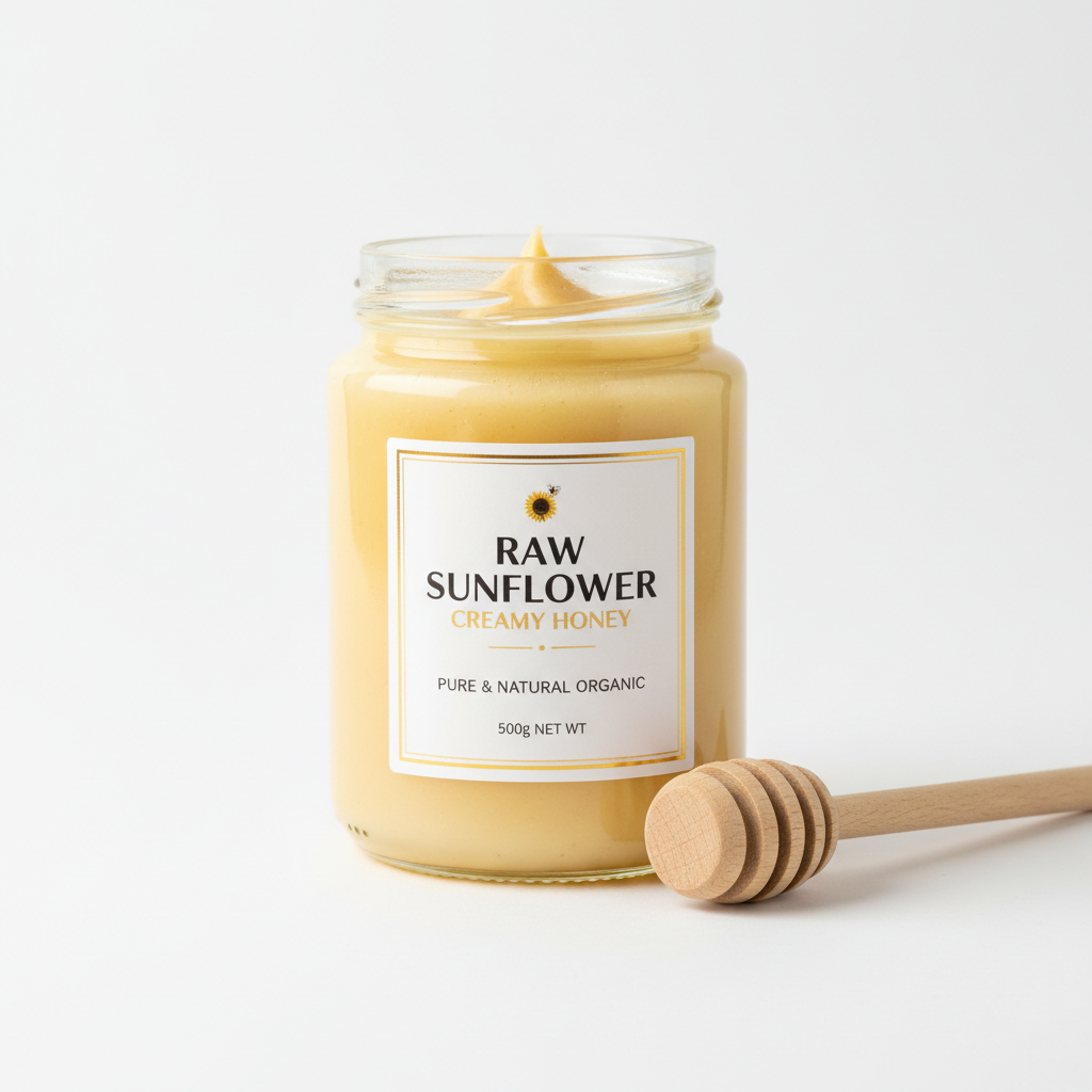 https://farmorganic.shop/products/ikas-garden-raw-sunflower-creamy-honey-100-pure-unfiltered-gluten-free-product-of-germany-17-6-oz-500g-jar - https://www.farmorganic.shop
