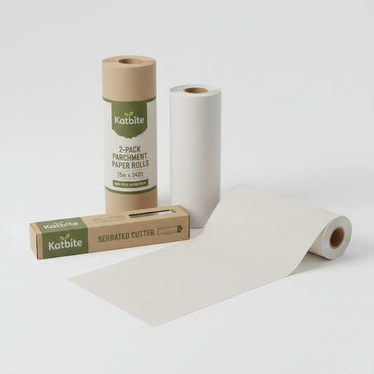 https://farmorganic.shop/products/katbite-2-pack-15in-x-242ft-parchment-paper-roll-300-sq-ft-non-stick-baking-paper-with-serrated-cutter-perfect-for-cooking-air-fryer-steaming-bread-value-pack