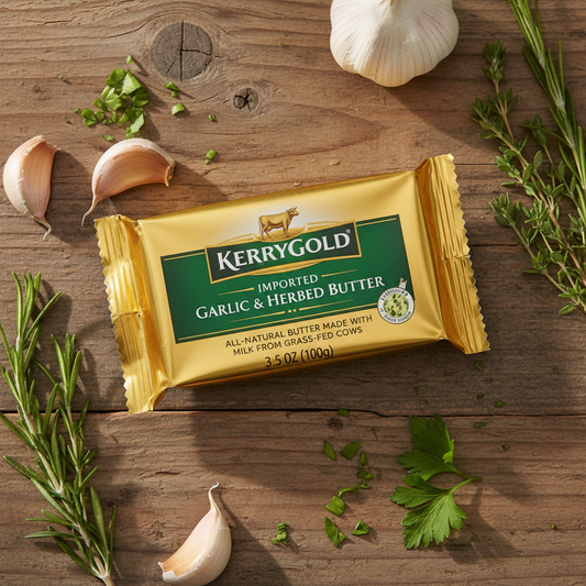 https://farmorganic.shop/products/kerrygold-imported-garlic-and-herbed-butter-allnatural-butter-made-with-milk-from-grassfed-cows-sweet-3-5-ounce - https://www.farmorganic.shop