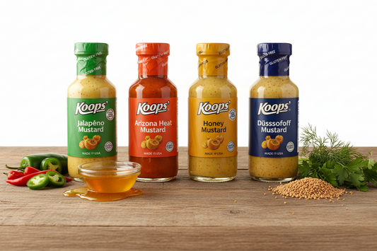 https://farmorganic.shop/products/koops-discover-flavors-mustard-variety-pack-jalapeno-arizona-heat-honey-mustard-dusseldorf-gluten-free-kosher-made-in-usa-from-quality-mustard-seeds-12-oz-pack-of-4 - https://www.farmorganic.shop