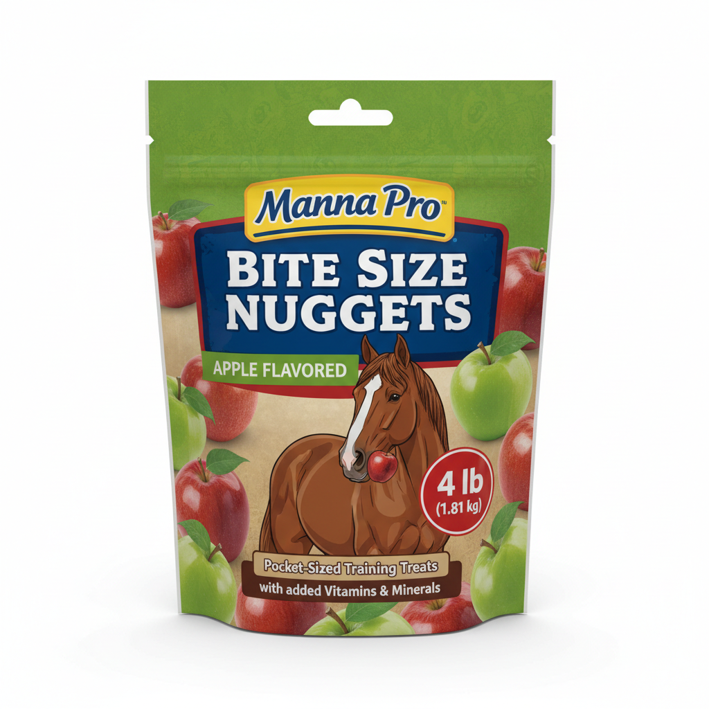 https://farmorganic.shop/products/manna-pro-bite-size-nuggets-for-horses-pocket-sized-training-horse-treats-apple-flavored-treats-packs-with-vitamins-minerals-great-taste-guaranteed-4-lbs