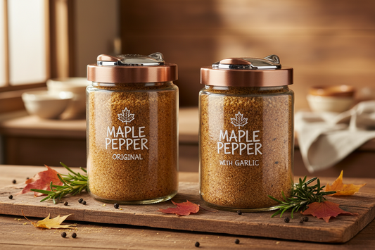https://farmorganic.shop/products/maple-pepper%C2%AE-original-12-4-oz-and-maple-pepper%C2%AE-w-garlic-11-9-oz-giant-jar-set-of-two-pour-shake-seasonings-enhance-the-taste-of-meat-fish-poultry-vegetables-eggs-and-sauces