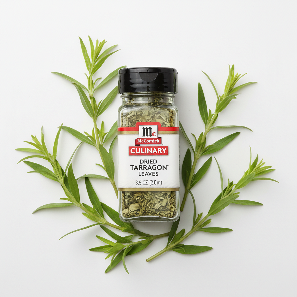 https://farmorganic.shop/products/mccormick-culinary-dried-tarragon-leaves-3-5-oz-one-3-5-ounce-container-of-tarragon-herb-perfect-in-sauces-salads-dressings-meat-marinades-and-stews - https://www.farmorganic.shop