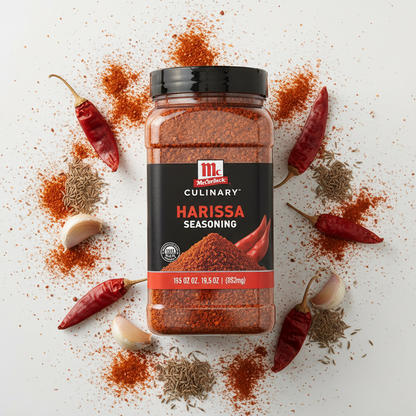 https://farmorganic.shop/products/mccormick-culinary-harissa-seasoning-19-5-oz-one-19-5-ounce-container-harissa-seasoning-blend-adds-north-african-flavor-to-beef-chicken-lamb-hummus-wings-and-more - https://www.farmorganic.shop