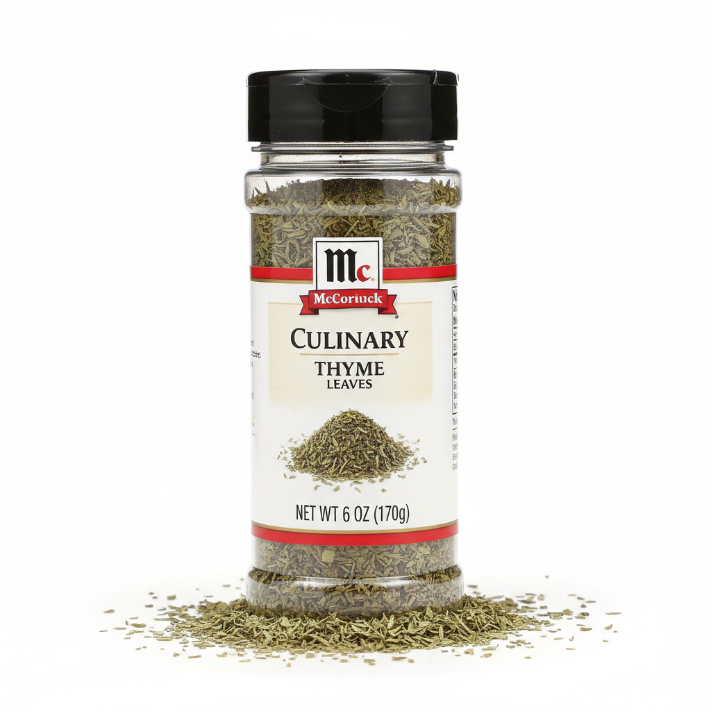 https://farmorganic.shop/products/mccormick-culinary-thyme-leaves-6-oz-one-6-ounce-container-of-dried-thyme-leaves-perfect-for-soups-meat-and-seafood-entrees