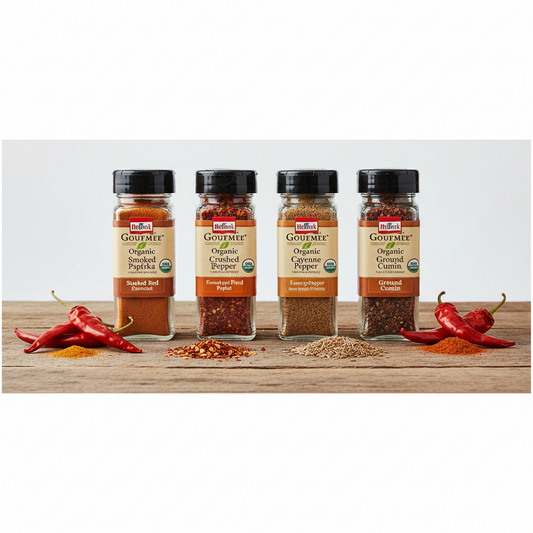 https://farmorganic.shop/products/mccormick-gourmet-organic-red-peppers-cumin-everyday-basics-variety-pack-smoked-paprika-crushed-red-pepper-cayenne-pepper-ground-cumin-0-05-lb