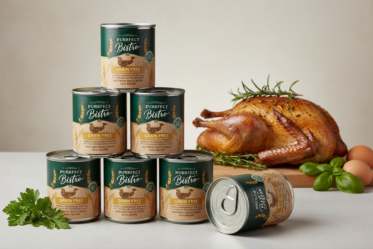 https://farmorganic.shop/products/merrick-purrfect-bistro-grain-free-premium-soft-canned-pate-adult-wet-cat-food-high-protein-duck-recipe-pack-of-24-5-5-oz-cans