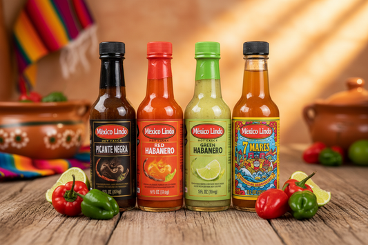https://farmorganic.shop/products/mexico-lindo-hot-sauce-variety-pack-includes-one-bottle-each-of-picante-negra-red-habanero-green-habanero-7-mares-5-fl-oz-bottles-pack-of-4