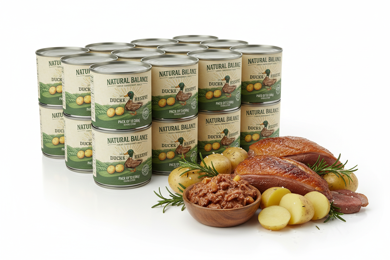 https://farmorganic.shop/products/natural-balance-limited-ingredient-adult-grain-free-wet-canned-dog-food-reserve-duck-potato-recipe-13-ounce-pack-of-12