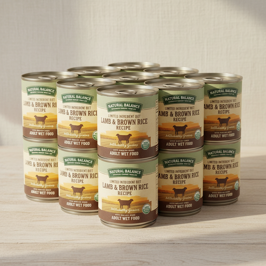 https://farmorganic.shop/products/natural-balance-limited-ingredient-adult-wet-canned-dog-food-with-healthy-grains-lamb-brown-rice-recipe-13-ounce-pack-of-12