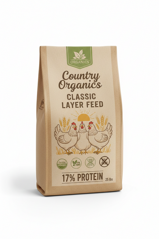 https://farmorganic.shop/products/new-country-organics-classic-layer-feed-for-laying-hens-soy-free-17-protein-certified-organic-and-non-gmo-25-lbs