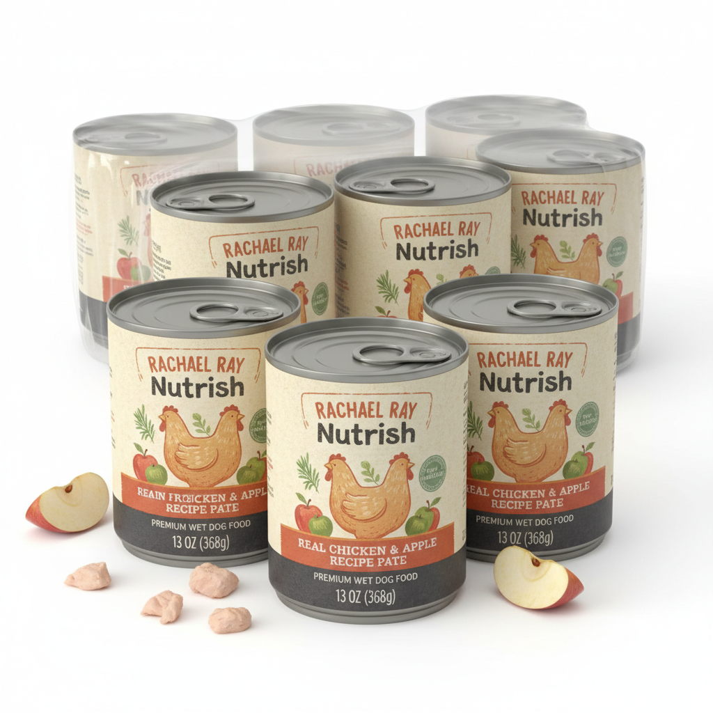 https://farmorganic.shop/products/nutrish-grain-free-real-chicken-apple-recipe-premium-pate-wet-dog-food-13-oz-can-12-count-packaging-may-vary-rachael-ray - https://www.farmorganic.shop