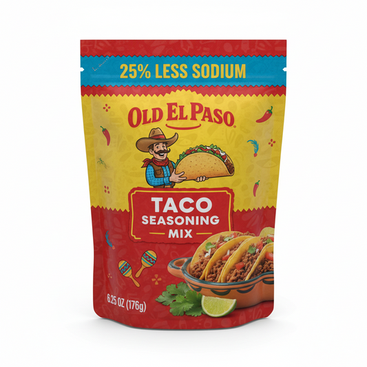 https://farmorganic.shop/products/old-el-paso-taco-seasoning-25-less-sodium-large-size-6-25-oz - https://www.farmorganic.shop