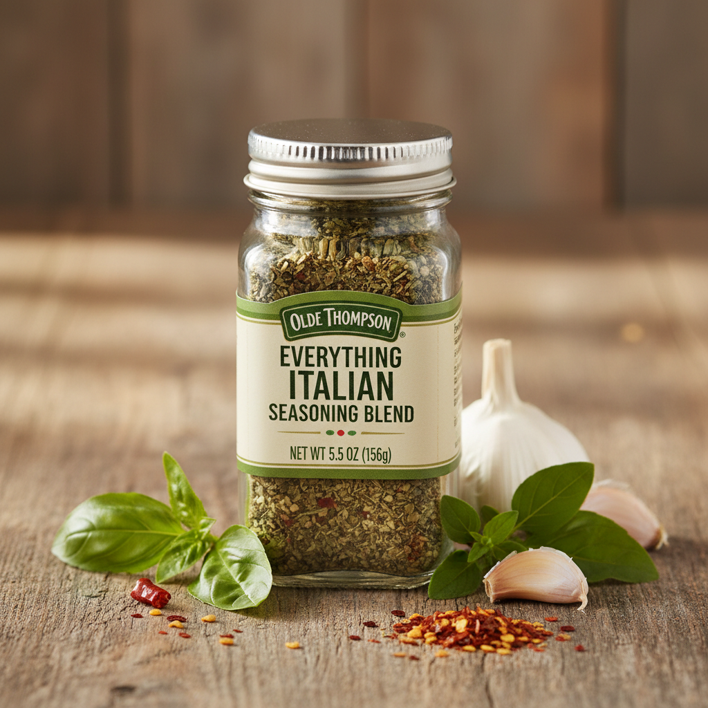 https://farmorganic.shop/products/olde-thompson-everything-italian-seasoning-basil-oregano-garlic-red-pepper-spice-and-seasoning-5-5-ounce - https://www.farmorganic.shop