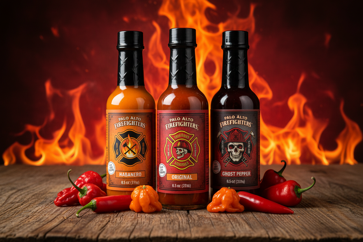 https://farmorganic.shop/products/palo-alto-firefighters-pepper-sauce-variety-pack-8-5oz-pack-of-3-original-habanero-ghost-pepper-salt-free-pepper-plant-hot-sauce-no-sodium-hot-pepper-sauce-no-salt-sauces - https://www.farmorganic.shop