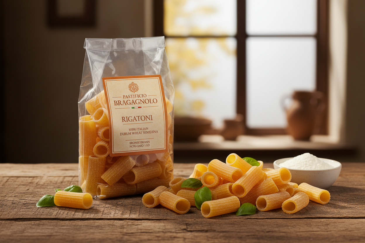 https://farmorganic.shop/products/pastificio-bragagnolo-rigatoni-843-bronze-drawn-100-italian-pasta-made-with-durum-wheat-semolina-flour-non-gmo-1-pound-bag-consistently-al-dente - https://www.farmorganic.shop