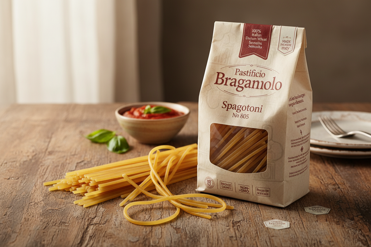 https://farmorganic.shop/products/pastificio-bragagnolo-spaghettoni-805-bronze-drawn-100-italian-pasta-made-with-durum-wheat-semolina-flour-non-gmo-1-pound-bag - https://www.farmorganic.shop