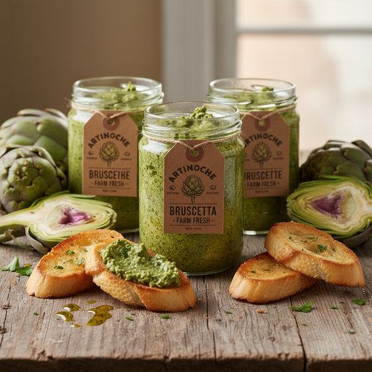 https://farmorganic.shop/products/perfect-choice-artichoke-bruschetta-delicious-bruschetta-bread-spread-ready-to-eat-dip-9-9-oz-pack-of-3