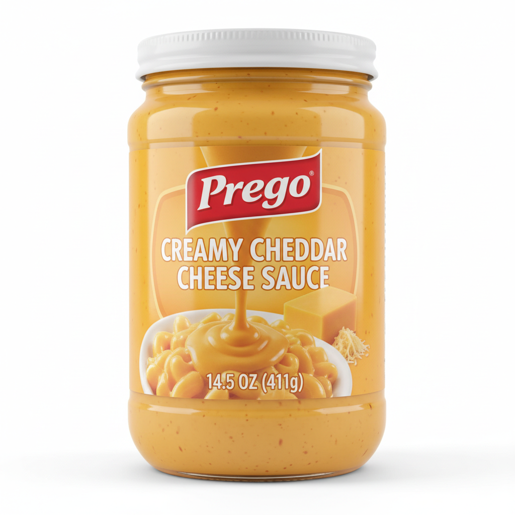 https://farmorganic.shop/products/prego-creamy-cheddar-cheese-sauce-14-5-oz-jar - https://www.farmorganic.shop