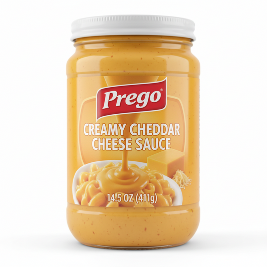 https://farmorganic.shop/products/prego-creamy-cheddar-cheese-sauce-14-5-oz-jar - https://www.farmorganic.shop