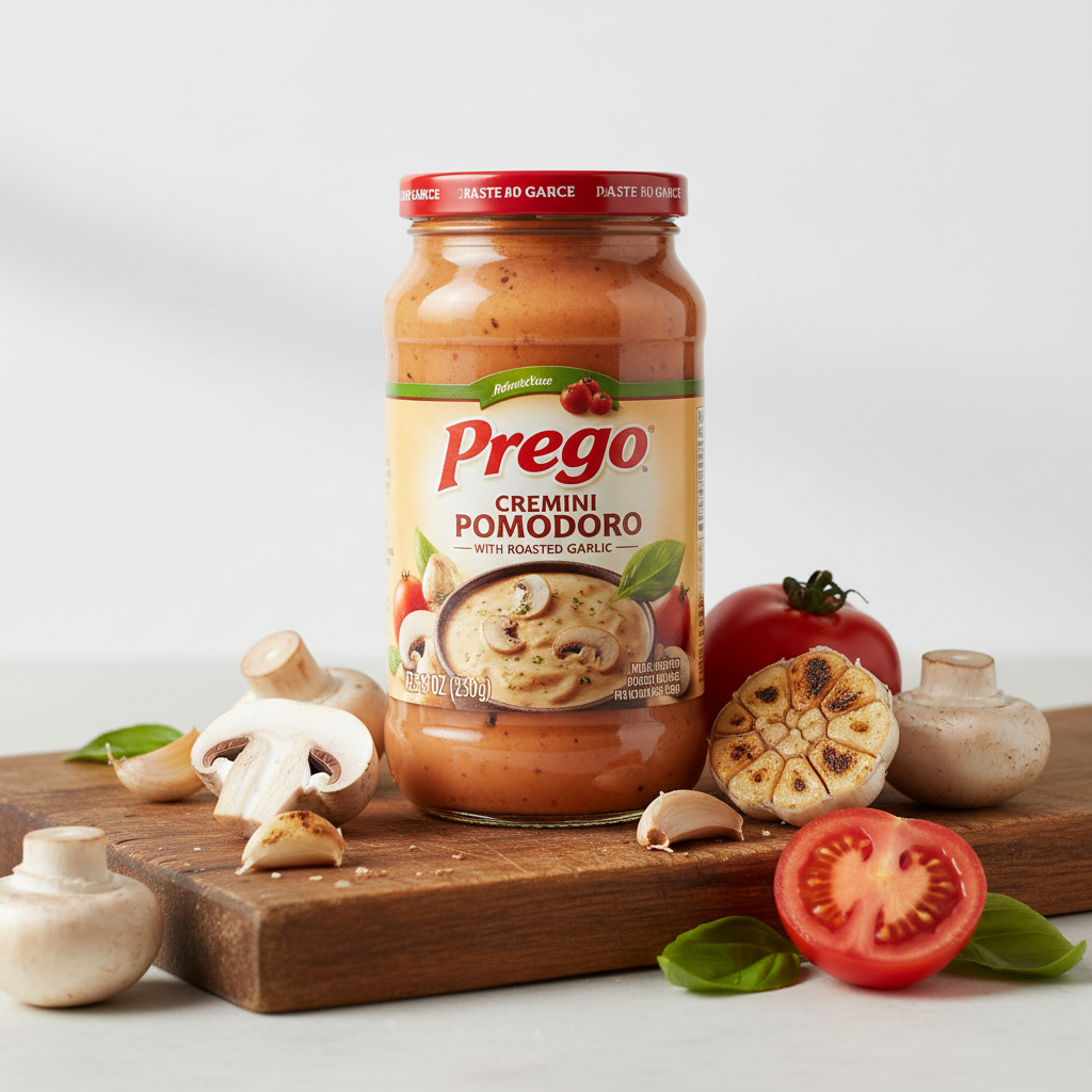 https://farmorganic.shop/products/prego-cremini-pomodoro-with-roasted-garlic-pasta-sauce-23-5-oz-jar