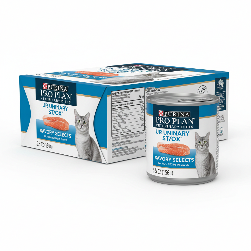 https://farmorganic.shop/products/pro-plan-veterinary-diets-purina-ur-urinary-st-ox-savory-selects-feline-formula-salmon-recipe-in-sauce-wet-cat-food-pack-of-24-5-5-oz-cans