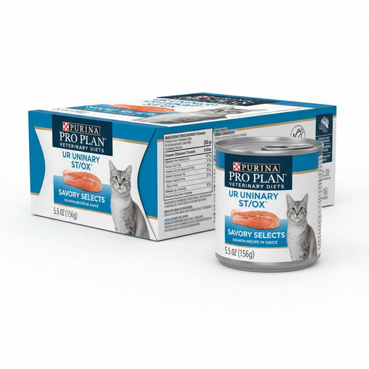 https://farmorganic.shop/products/pro-plan-veterinary-diets-purina-ur-urinary-st-ox-savory-selects-feline-formula-salmon-recipe-in-sauce-wet-cat-food-pack-of-24-5-5-oz-cans
