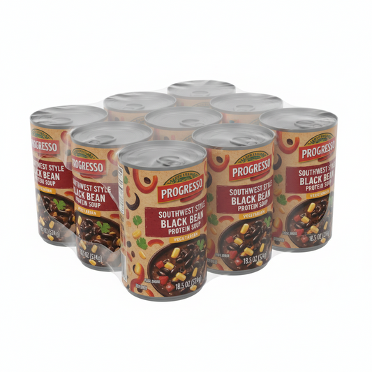 https://farmorganic.shop/products/progresso-southwest-style-black-bean-protein-soup-vegetarian-18-5-oz-pack-of-12