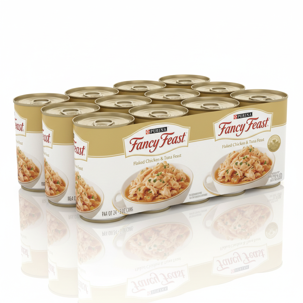 https://farmorganic.shop/products/purina-fancy-feast-wet-cat-food-flaked-chicken-and-tuna-feast-pack-of-24-3-oz-cans - https://www.farmorganic.shop