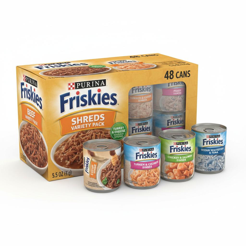 https://farmorganic.shop/products/purina-friskies-wet-cat-food-variety-pack-shreds-with-beef-turkey-and-cheese-dinner-chicken-and-salmon-dinner-and-with-ocean-whitefish-and-tuna-48-ct-can