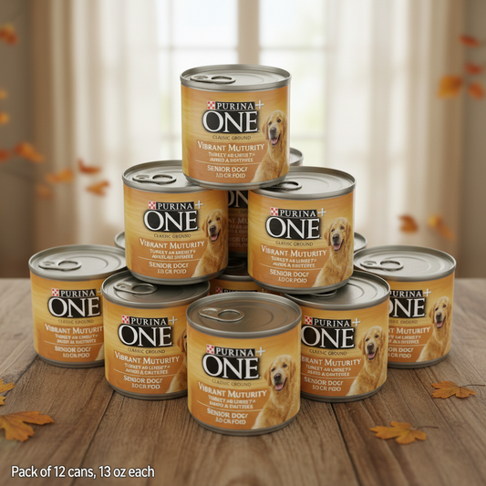 https://farmorganic.shop/products/purina-one-plus-classic-ground-vibrant-maturity-adult-7-plus-turkey-and-barley-entree-senior-dog-food-pack-of-12-13-oz-cans - https://www.farmorganic.shop
