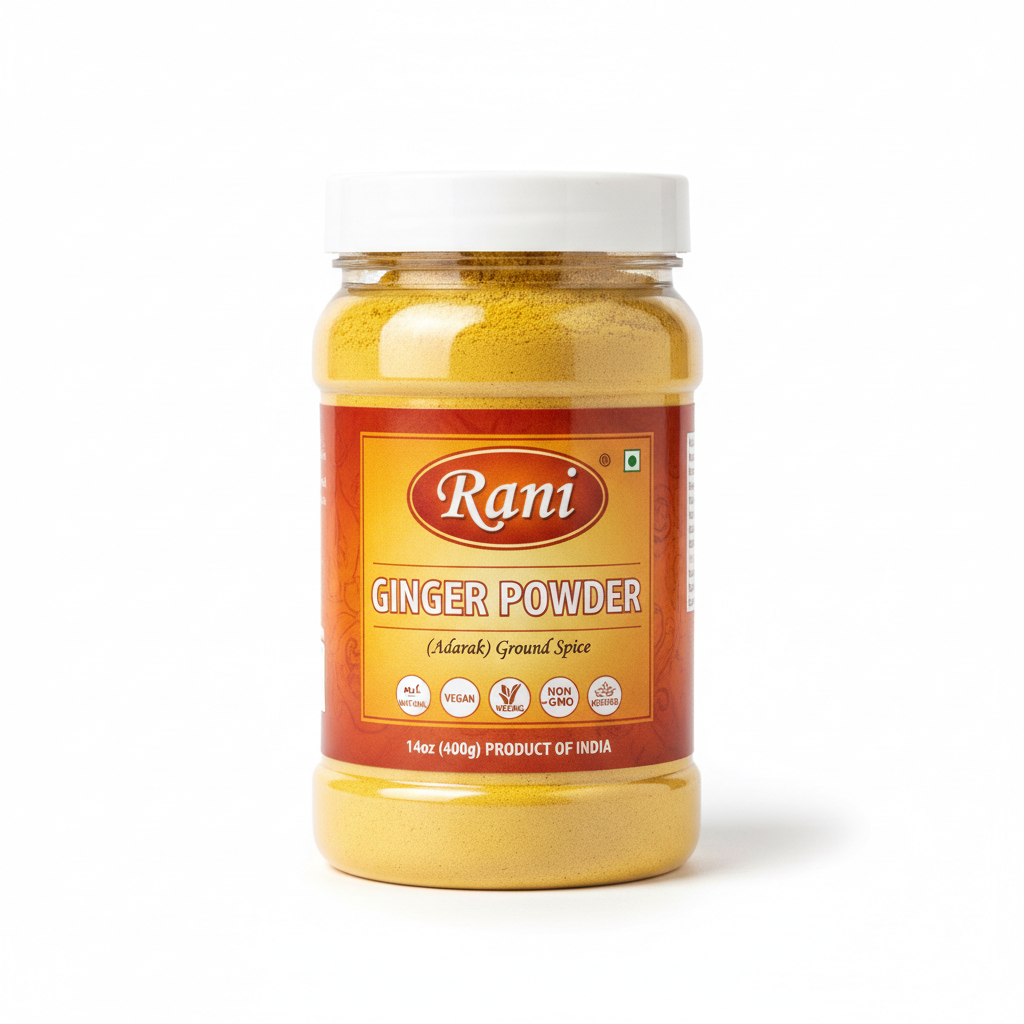https://farmorganic.shop/products/rani-ginger-adarak-powder-ground-spice-14oz-400g-pet-jar-all-natural-vegan-gluten-friendly-non-gmo-kosher-indian-origin