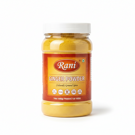 https://farmorganic.shop/products/rani-ginger-adarak-powder-ground-spice-14oz-400g-pet-jar-all-natural-vegan-gluten-friendly-non-gmo-kosher-indian-origin